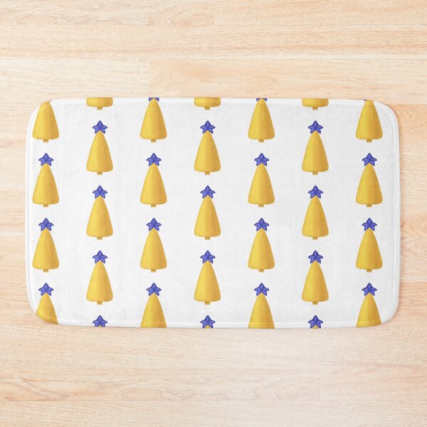 Item preview,  Cute Yellow Christmas Tree with Blue Star designed and sold by KolLiArt.