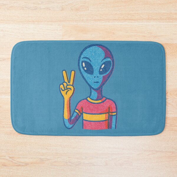 Item preview, Peace Sign Alien Retro Cosmic Design designed and sold by FrictionMaxxing.