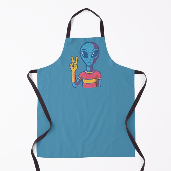 Item preview, Peace Sign Alien Retro Cosmic Design designed and sold by FrictionMaxxing.