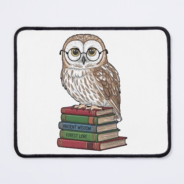 Item preview, Cute Owl with Glasses on Books designed and sold by shellle in the ocean.