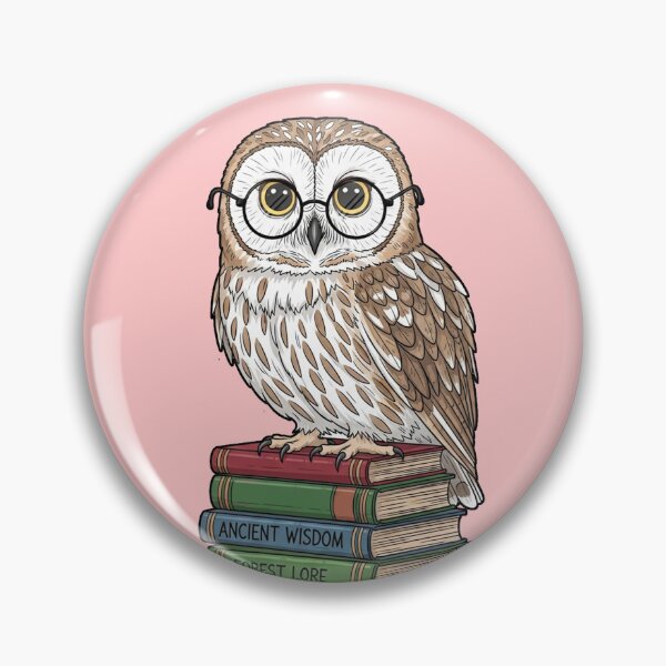 Item preview, Cute Owl with Glasses on Books designed and sold by shellle in the ocean.