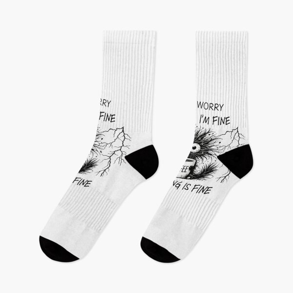 Item preview, Its Fine Im Fine Everything Is Fine Funny Black Cat designed and sold by Maggiepeshop.