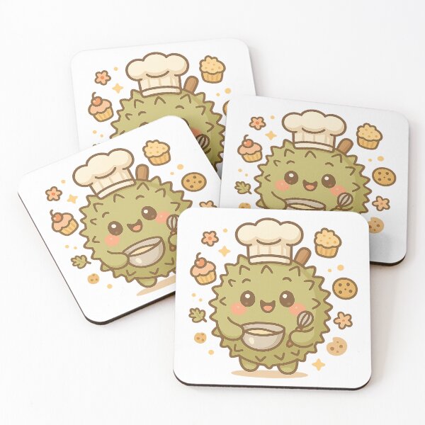 Item preview, Sweet Durian Love – Cute Retro Kawaii Fruit Design designed and sold by LemonCocoLab.
