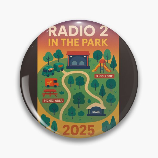 Item preview, Title: Radio 2 in the Park 2025 – Festival Map Design  designed and sold by Gazmerch.