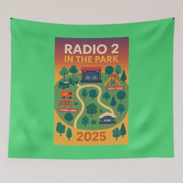 Item preview, Title: Radio 2 in the Park 2025 – Festival Map Design designed and sold by Gazmerch.