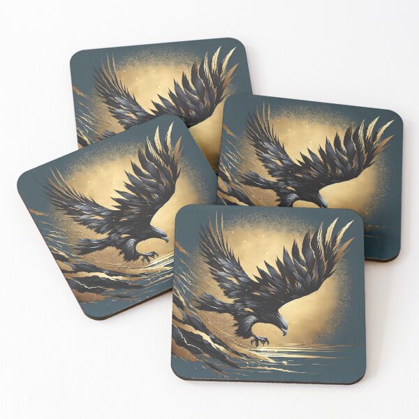 Item preview, Charcoal Gold Eagle, Ai Generated Art  designed and sold by ACC .