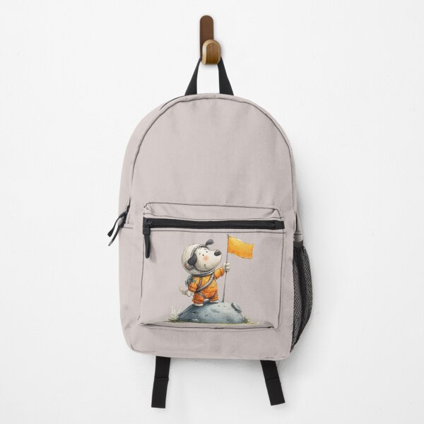 Item preview, Space Puppy Explorer with Flag Cute Astronaut Dog Design designed and sold by Bambooartist.