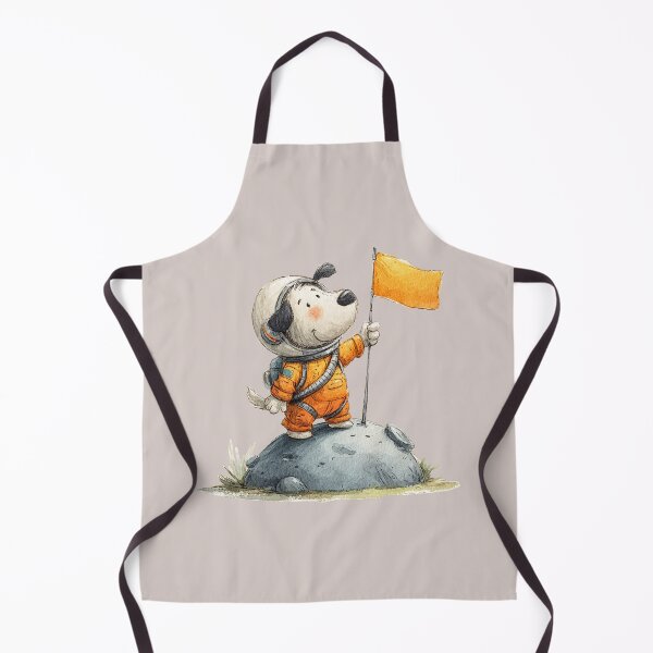 Item preview, Space Puppy Explorer with Flag Cute Astronaut Dog Design designed and sold by Bambooartist.