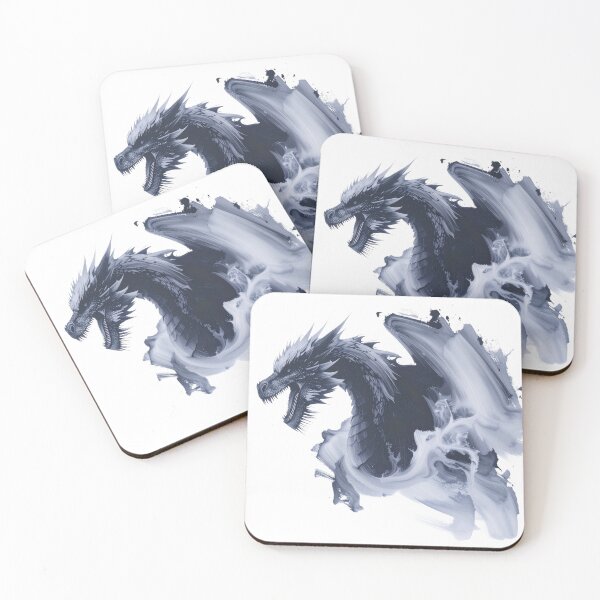 Item preview, Mystical dragon in blue smoke, abstract designed and sold by LiskoDesign.