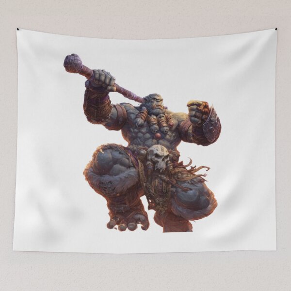 Item preview, Savage Orc Warlord – Dark Fantasy Warrior Art designed and sold by AlexLineArt.