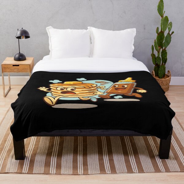 Item preview, Pancake Chase – Funny Cartoon Breakfast designed and sold by ArcadiaSilence.