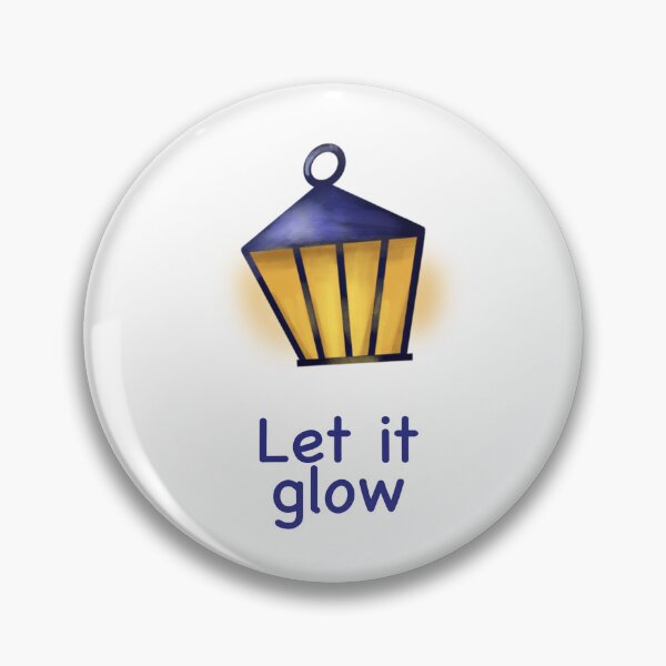 Item preview, Let It Glow – Cozy Lantern Winter Quote | Warm Holiday Lights Illustration designed and sold by KolLiArt.
