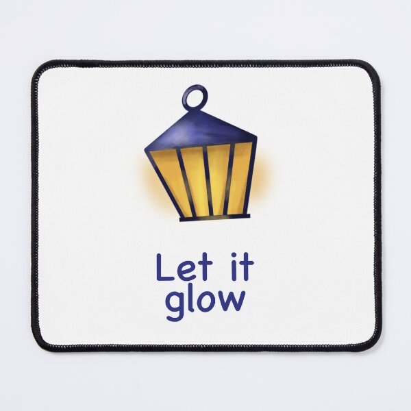 Item preview, Let It Glow – Cozy Lantern Winter Quote | Warm Holiday Lights Illustration designed and sold by KolLiArt.