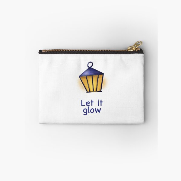 Item preview, Let It Glow – Cozy Lantern Winter Quote | Warm Holiday Lights Illustration designed and sold by KolLiArt.