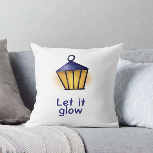 Item preview, Let It Glow – Cozy Lantern Winter Quote | Warm Holiday Lights Illustration designed and sold by KolLiArt.
