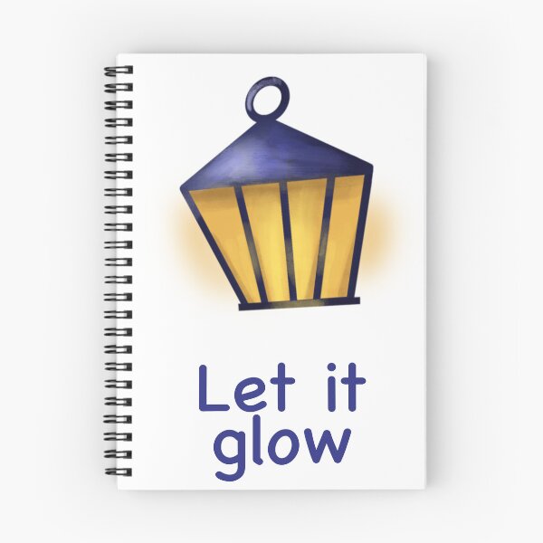 Item preview, Let It Glow – Cozy Lantern Winter Quote | Warm Holiday Lights Illustration designed and sold by KolLiArt.