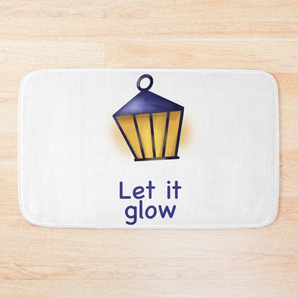 Item preview, Let It Glow – Cozy Lantern Winter Quote | Warm Holiday Lights Illustration designed and sold by KolLiArt.
