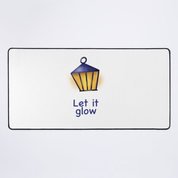 Item preview, Let It Glow – Cozy Lantern Winter Quote | Warm Holiday Lights Illustration designed and sold by KolLiArt.