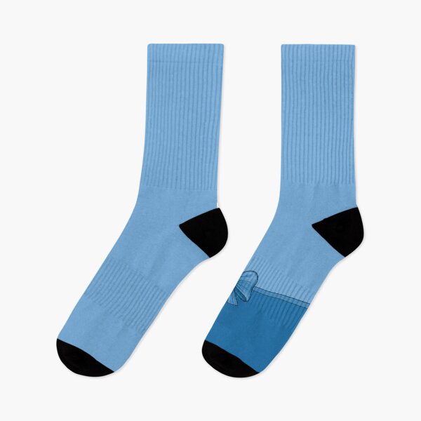 Item preview, Blue bow with ribbon dividing the background into light blue and deep blue designed and sold by Cherevan.