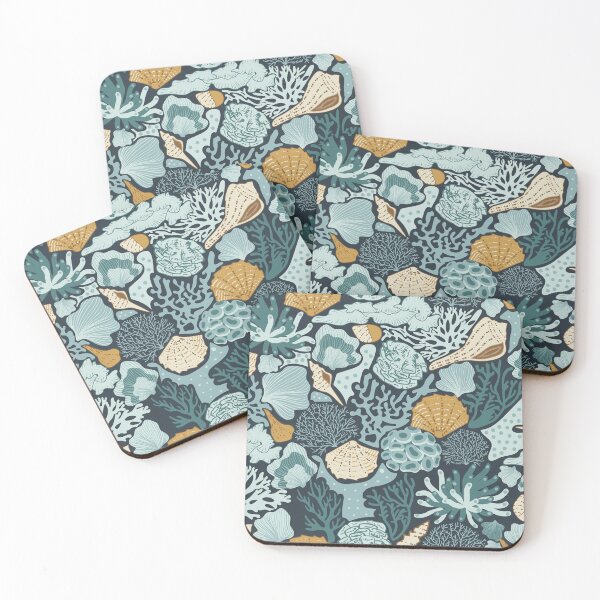 Item preview, Coral Reef Sea Shells on the Ocean Floor designed and sold by winkeltriple.