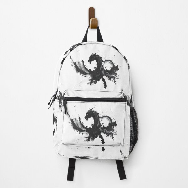 Item preview, Flying dragon smoky abstract black designed and sold by LiskoDesign.