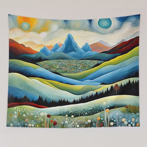 Item preview, Misty Mountain Landscape 1 designed and sold by George Hutton Hunter.