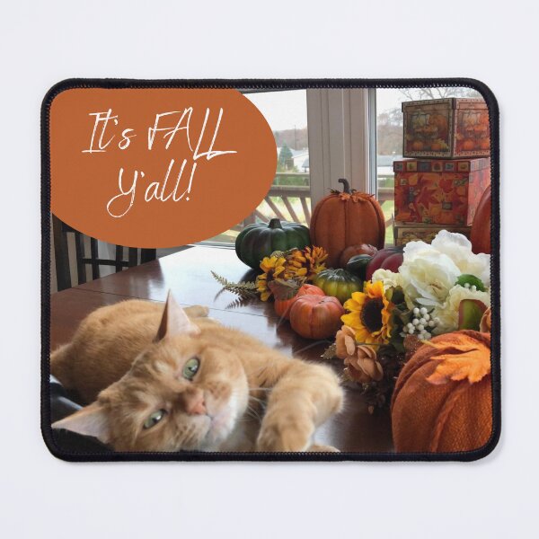 Item preview, It's FALL y'all! - autumn Thanksgiving cats designed and sold by DesignsFromTW-S.