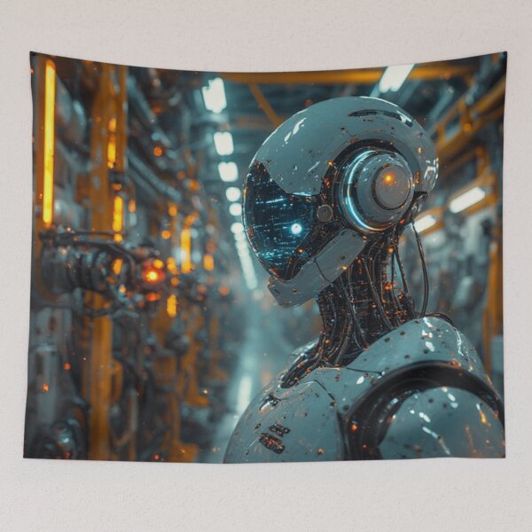 Item preview, AI Robot at Work designed and sold by TheDarkWardrobe.