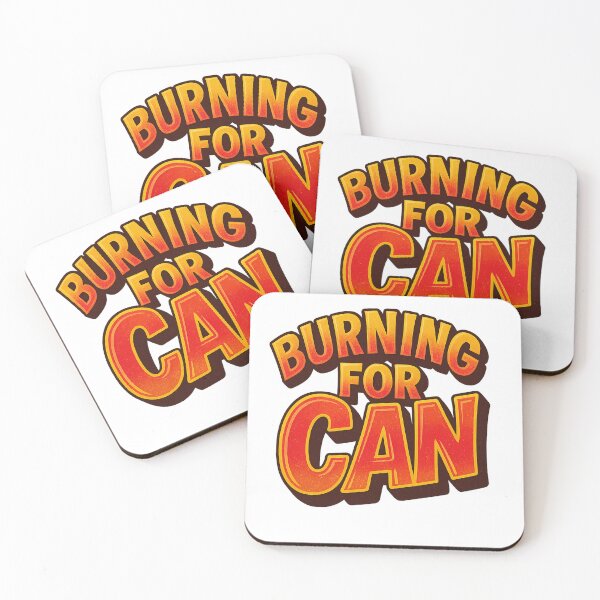 Item preview, Burning for Can – Passionate Watercolor Quote Design designed and sold by Bloom & Charm Studio.