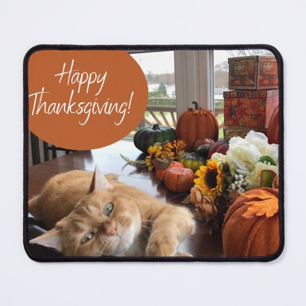 Item preview, Happy Thanksgiving! - fall autumn cats designed and sold by DesignsFromTW-S.