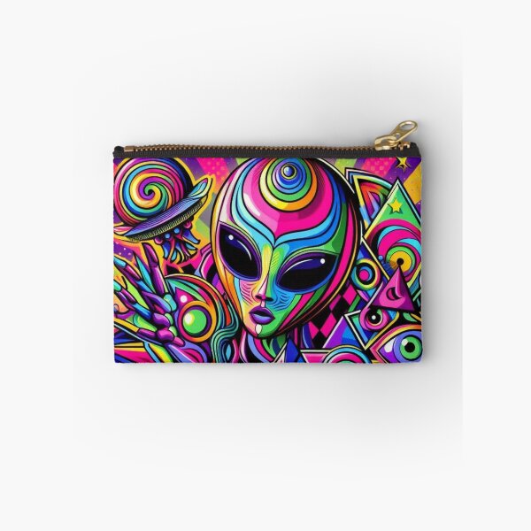 Item preview, colorful geometric decorative mystic alien designed and sold by Dogandesighn.