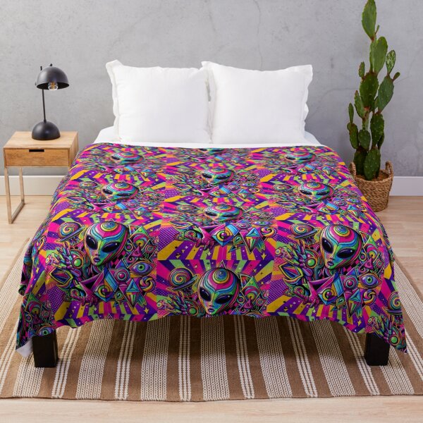 Item preview, colorful geometric decorative mystic alien designed and sold by Dogandesighn.