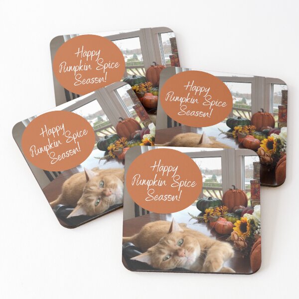 Item preview, Happy Pumpkin Spice Season! - fall autumn cats designed and sold by DesignsFromTW-S.