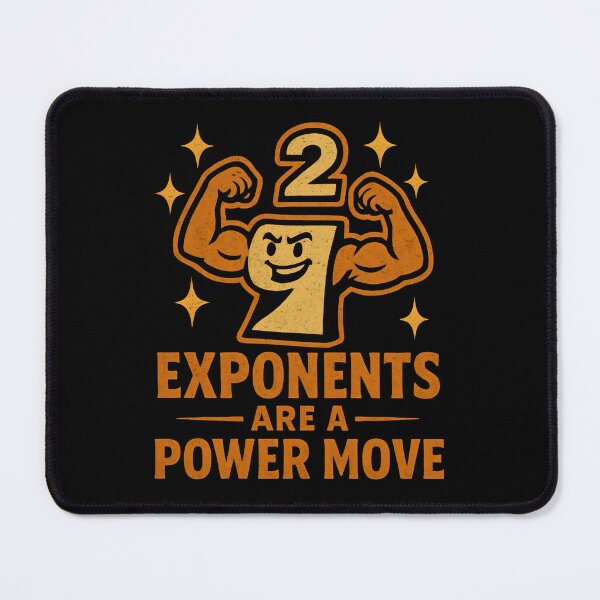 Item preview, Funny Math - Exponents are a power move designed and sold by DemureArtsy.