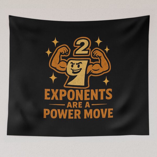 Item preview, Funny Math - Exponents are a power move designed and sold by DemureArtsy.