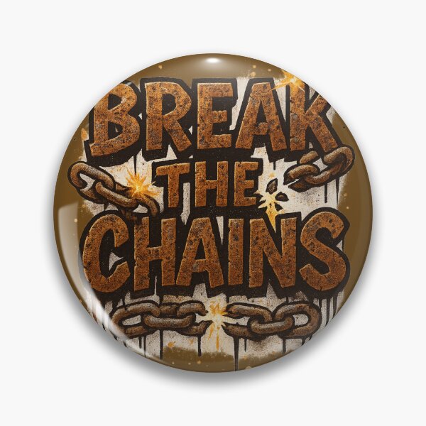Item preview, Break the Chains – Rusty Graffiti Metal Style designed and sold by RedHow.