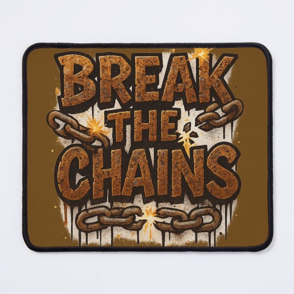 Item preview, Break the Chains – Rusty Graffiti Metal Style designed and sold by RedHow.