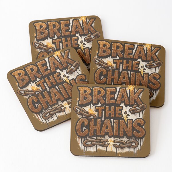 Item preview, Break the Chains – Rusty Graffiti Metal Style designed and sold by RedHow.