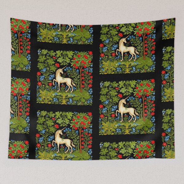 Item preview, Medieval Unicorn Tapestry designed and sold by TeeARTHY.