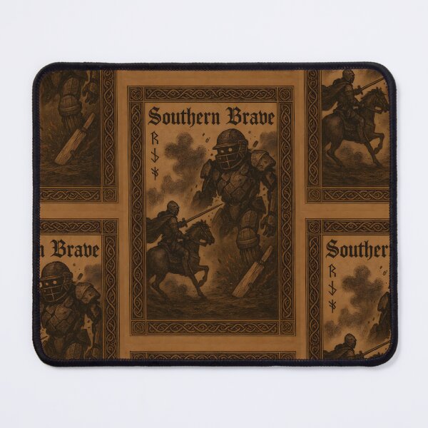 Item preview, Southern Brave – Brave Knight vs Helmet Giant | Fantasy Bestiary Parody designed and sold by WhisperFrame.