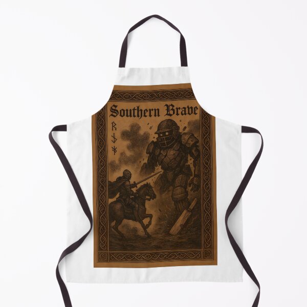 Item preview, Southern Brave – Brave Knight vs Helmet Giant | Fantasy Bestiary Parody designed and sold by WhisperFrame.
