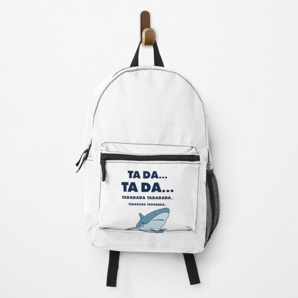 Item preview, TA DA... Soundtrack Joke & Great White Shark – Minimalist Movie Lover Design - Navy Text designed and sold by NiceHatHarry.