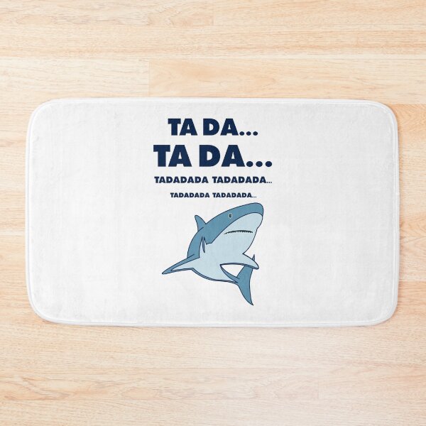 Item preview, TA DA... Soundtrack Joke & Great White Shark – Minimalist Movie Lover Design - Navy Text designed and sold by NiceHatHarry.