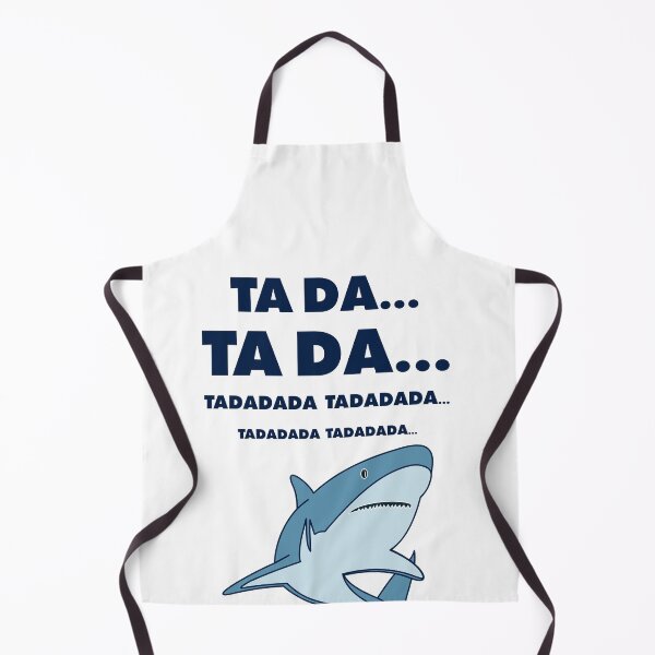 Item preview, TA DA... Soundtrack Joke & Great White Shark – Minimalist Movie Lover Design - Navy Text designed and sold by NiceHatHarry.