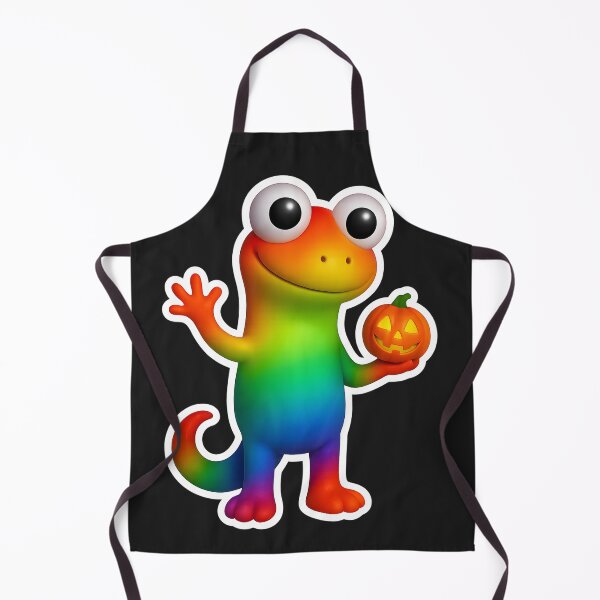 Item preview, Rainbow Lizard with Pumpkin designed and sold by FunnySignalStudio.