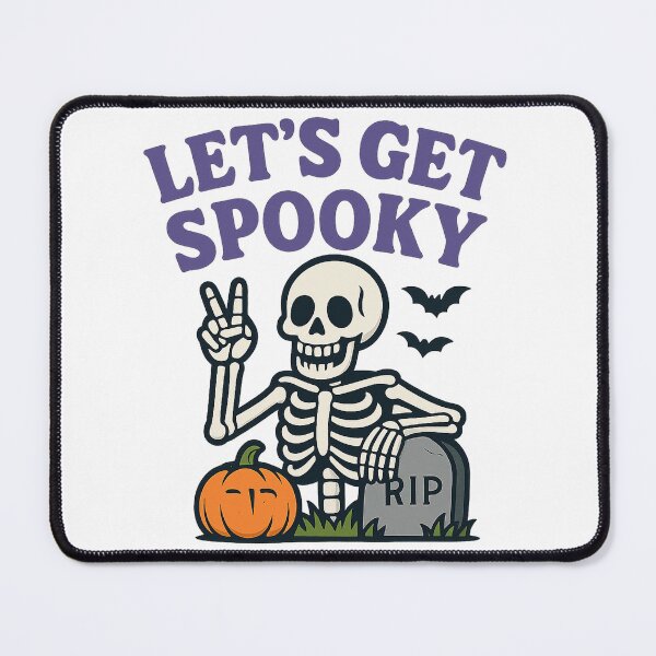 Item preview, Let’s Get Spooky – Peaceful Skeleton Halloween Design designed and sold by EchoDimension.