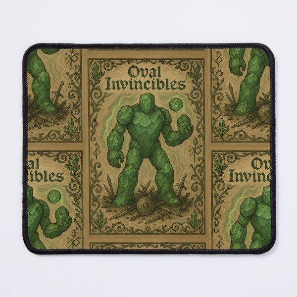 Item preview, Oval Invincibles – Crystal Colossus | Fantasy Bestiary Parody Cricket Art designed and sold by WhisperFrame.