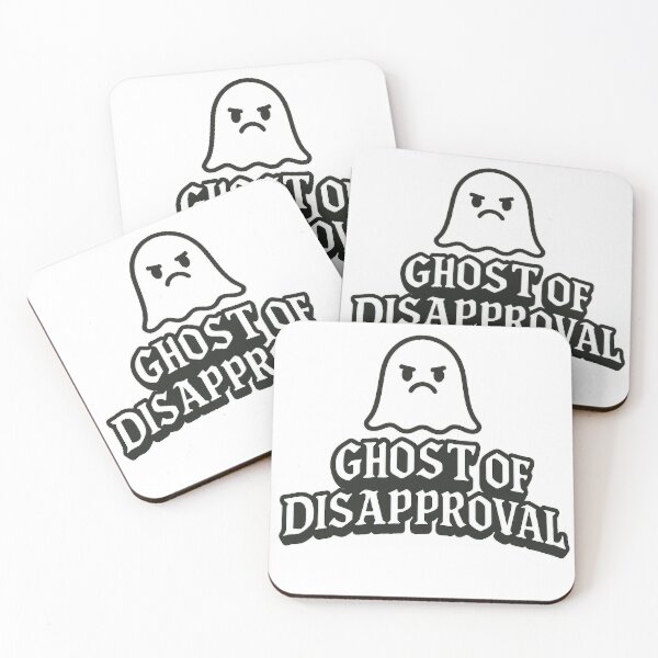 Item preview, Ghost of Disapproval – Funny Spooky Ghost Typography Design designed and sold by jimnicklaus.
