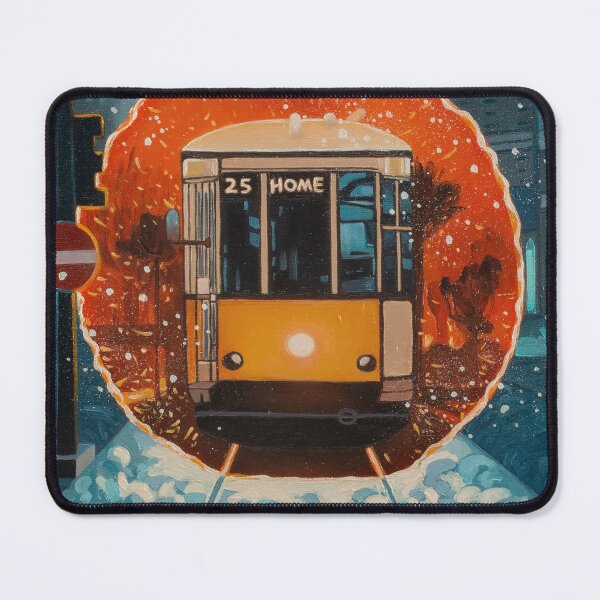 Item preview, Teleporting train fantasy oil painting designed and sold by Yue Zeng Art Studio.
