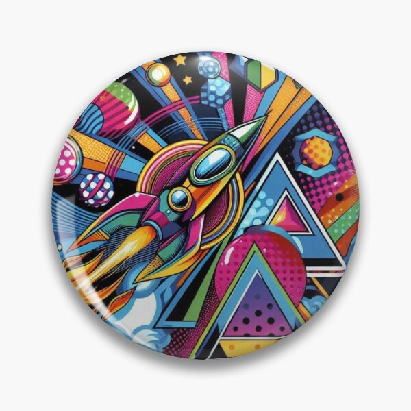 Item preview, colorful pop art rocket desighn designed and sold by Dogandesighn.